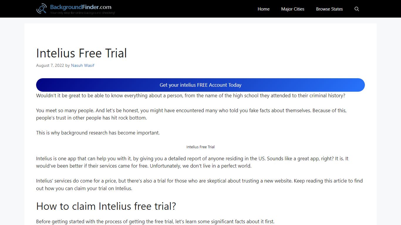 Intelius Free Trial Account & Reports Hack 2022 - Try Today 100% FREE